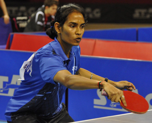 Defending champion Ghosh ousted;  women top seeds fall