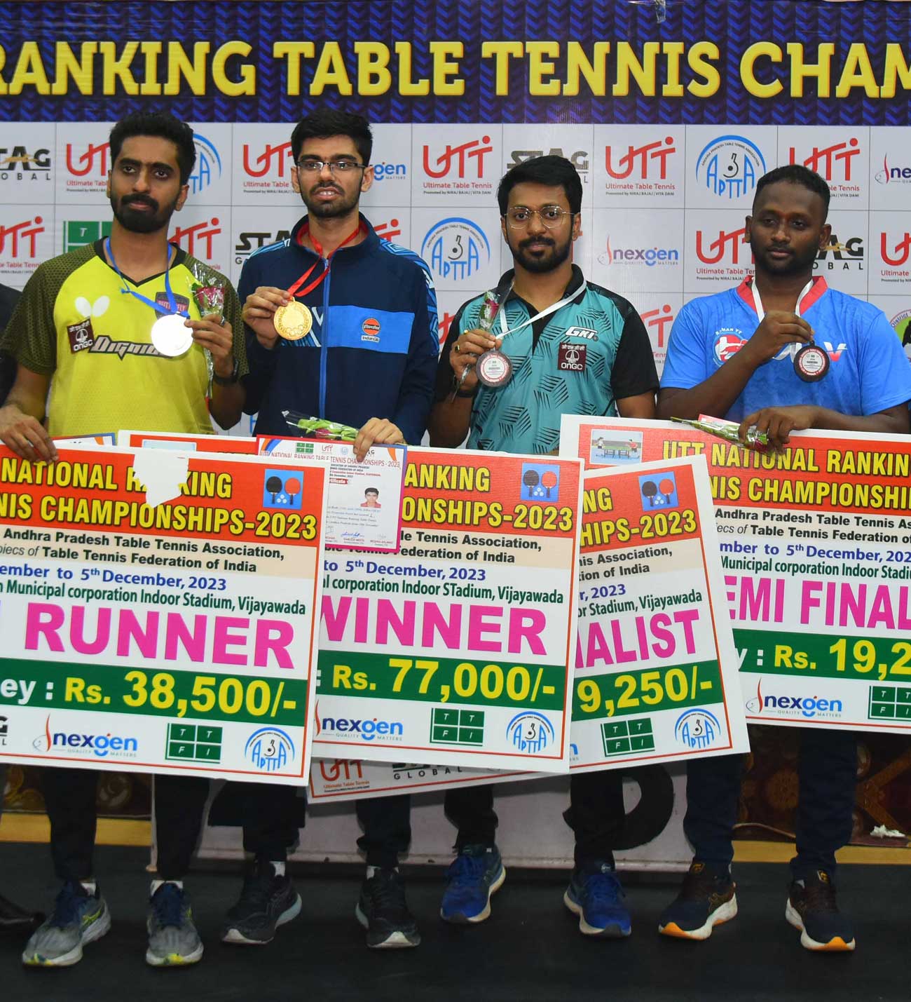 Manav regains title and Sreeja wins season's first